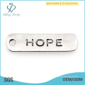 Fashion zinc alloy silver hope necklace charm charm,silver initials charm jewelry